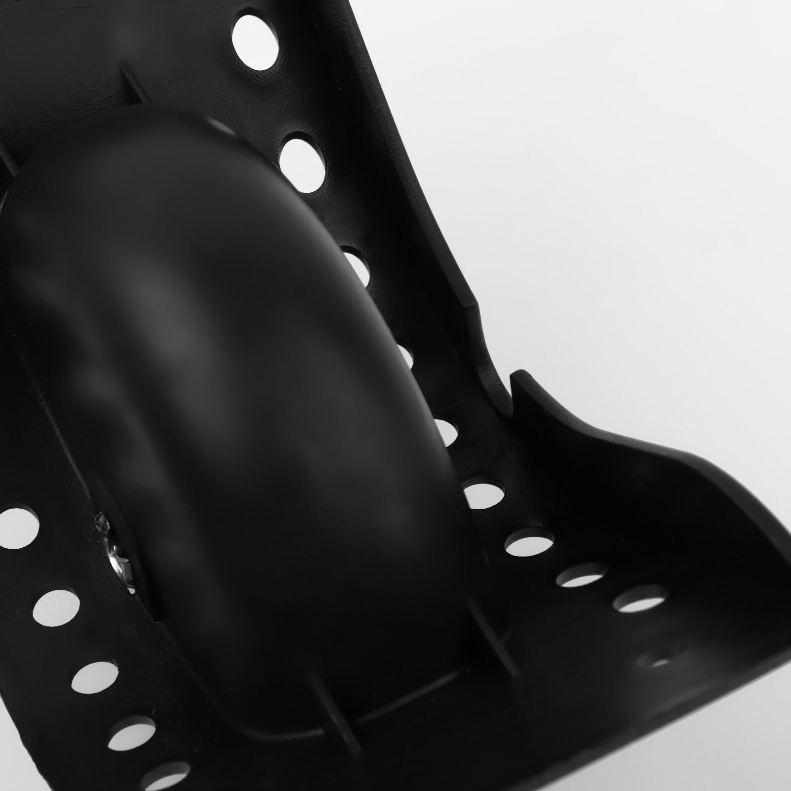 Колесо для чемодана, с бортом, 22 отверстия, цвет чёрный