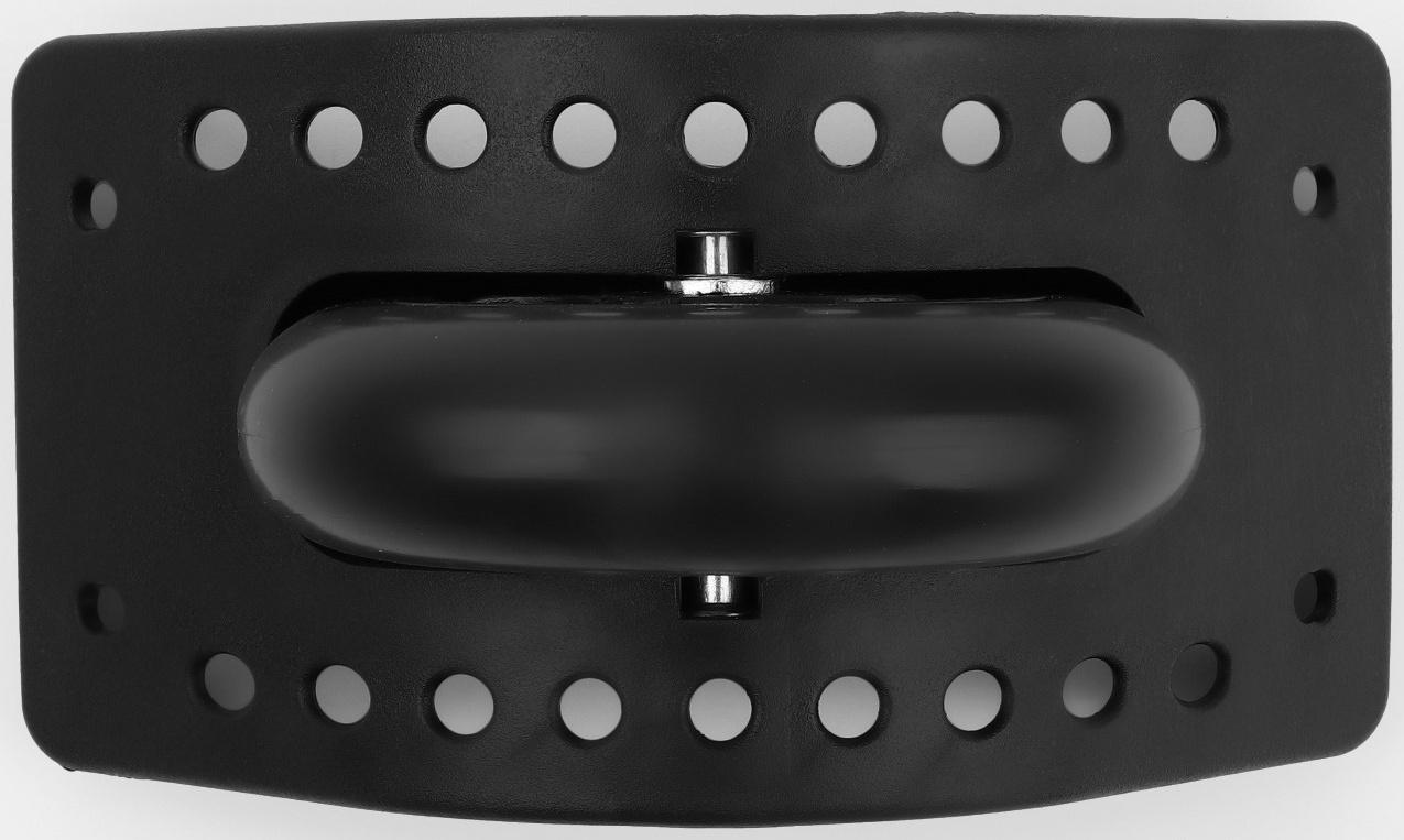 Колесо для чемодана, с бортом, 22 отверстия, цвет чёрный