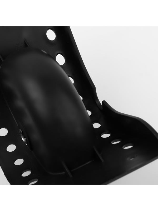 Колесо для чемодана, с бортом, 22 отверстия, цвет чёрный