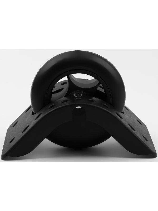 Колесо для чемодана, с бортом, 22 отверстия, цвет чёрный