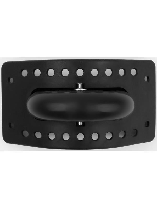 Колесо для чемодана, с бортом, 22 отверстия, цвет чёрный