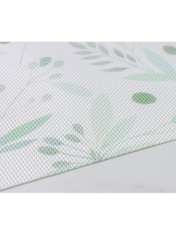 Набор салфеток сервировочных Доляна «Акварель», 4 шт, 45×30 см, цвет зеленый