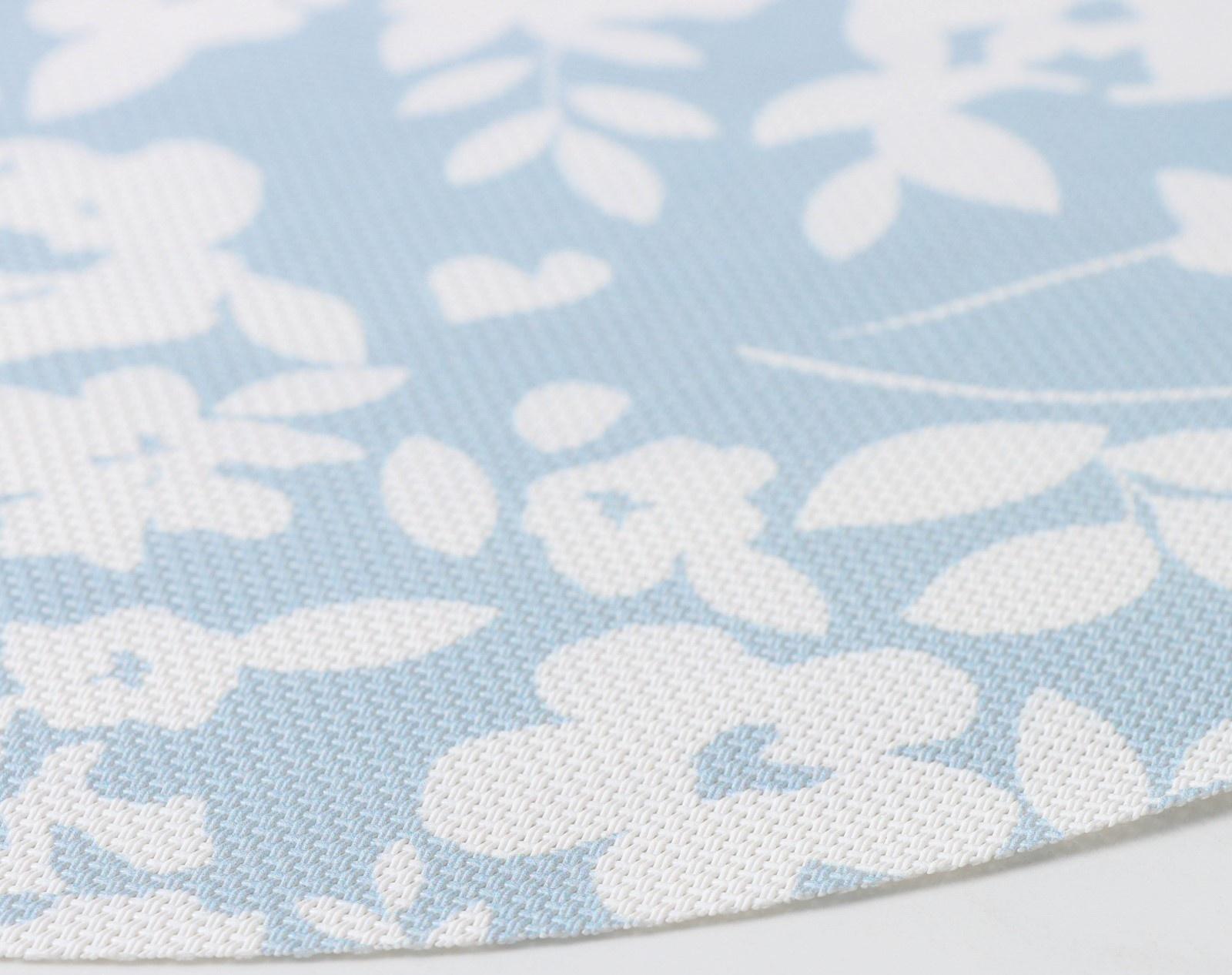 Набор салфеток сервировочных Доляна «Акварель. Круг», 4 шт, d=38 см, цвет голубой