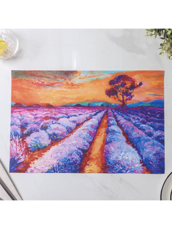 Набор салфеток сервировочных Доляна «Пейзаж», 4 шт, 45×30 см