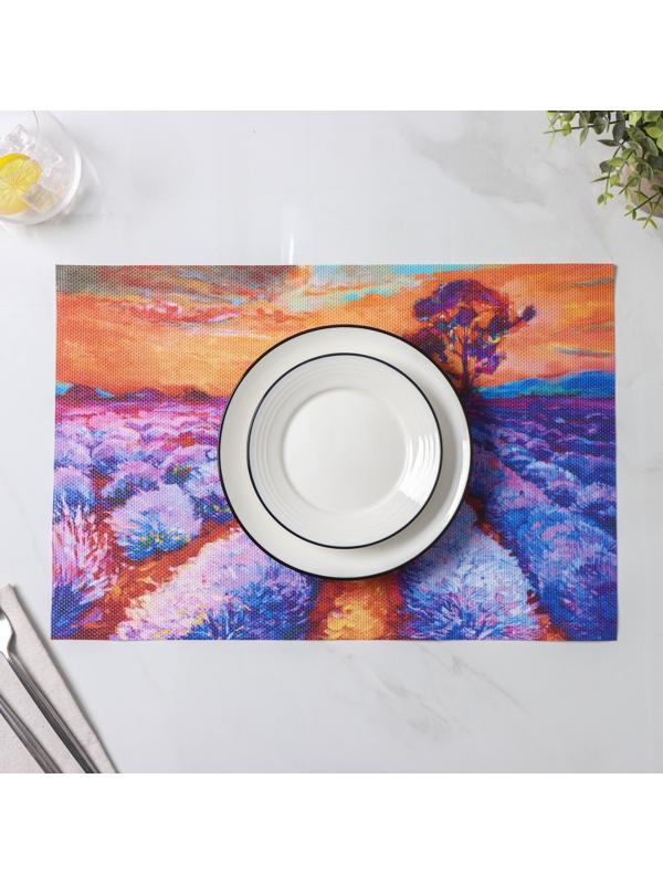 Набор салфеток сервировочных Доляна «Пейзаж», 4 шт, 45×30 см