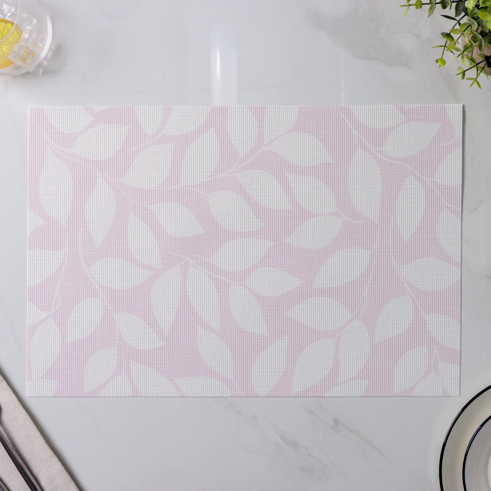 Набор салфеток сервировочных Доляна «Розовое настроение», 4 шт, 45×30 см, цвет розовый