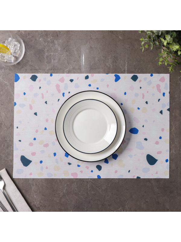 Набор салфеток сервировочных Доляна «Мармелад», 4 шт, 45×30 см, цвет белый