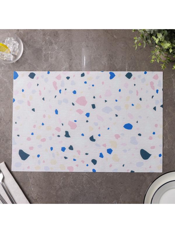 Набор салфеток сервировочных Доляна «Мармелад», 4 шт, 45×30 см, цвет белый