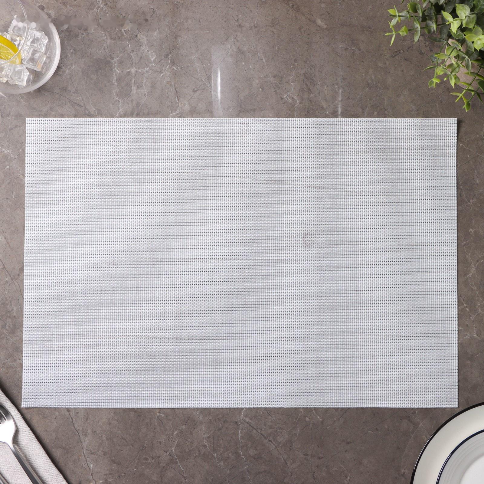 Набор салфеток сервировочных Доляна «Дерево», 4 шт, 45×30 см, цвет молочный