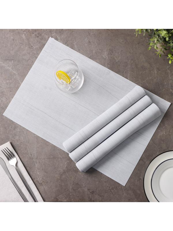 Набор салфеток сервировочных Доляна «Дерево», 4 шт, 45×30 см, цвет молочный