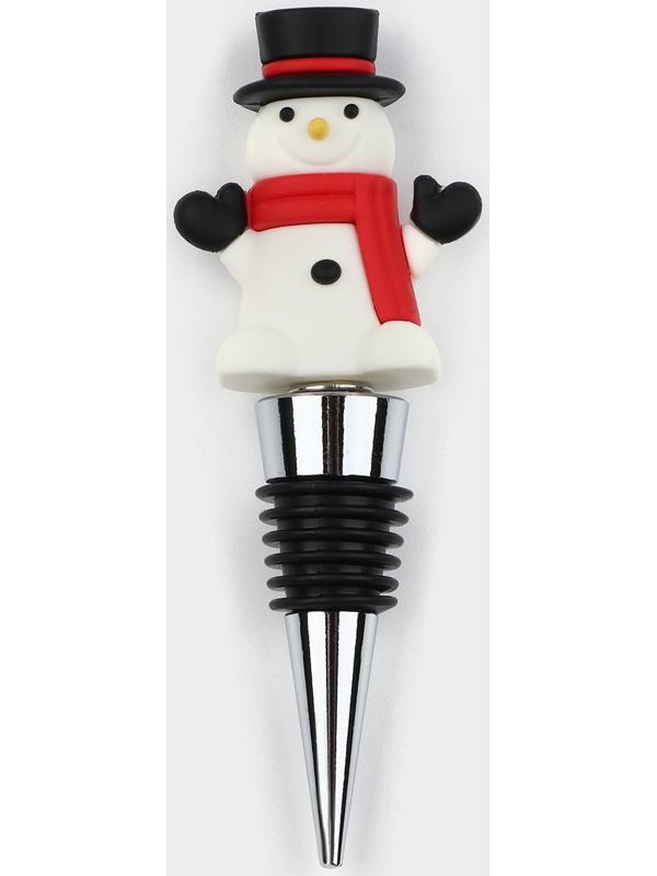 Пробка для бутылки Доляна «Снеговик»