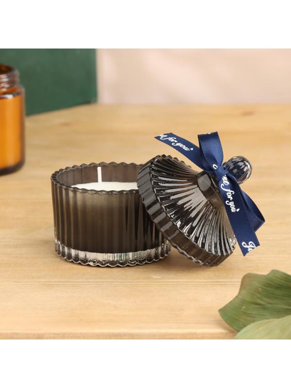 Набор диффузор 100 мл+свеча 6х9 см, черный джентельмен, черный