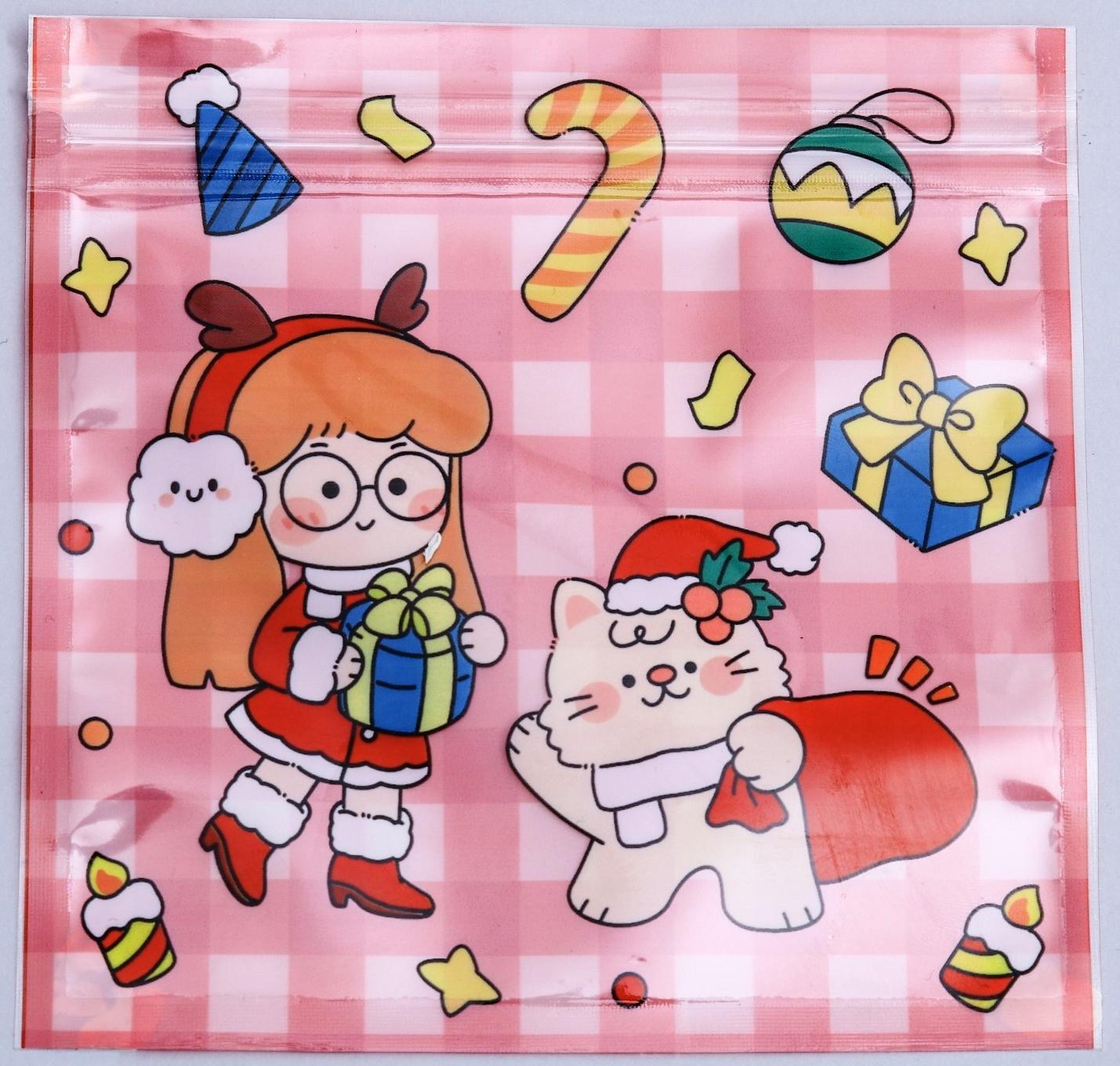 Пакет подарочный, с zip-lock застежкой 13.5 х 13.5 см