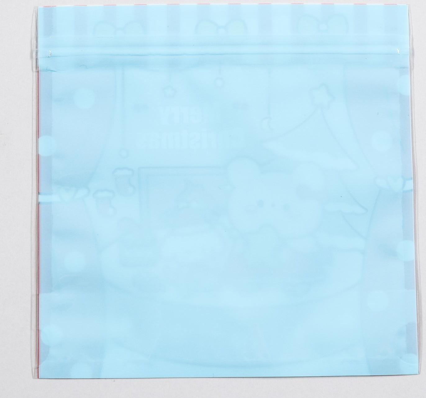 Пакет подарочный, с zip-lock застежкой 13.5 х 13.5 см