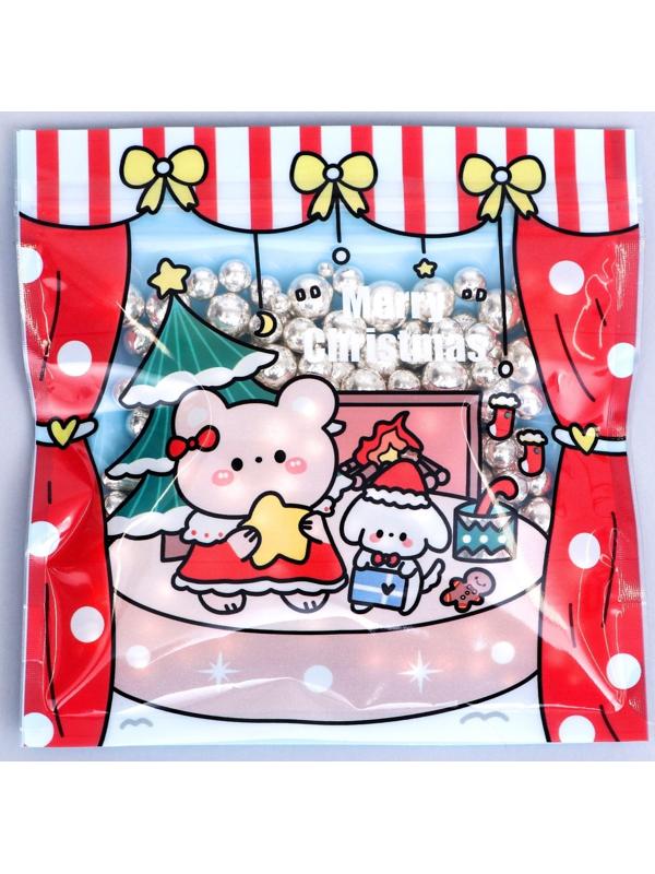 Пакет подарочный, с zip-lock застежкой 13.5 х 13.5 см