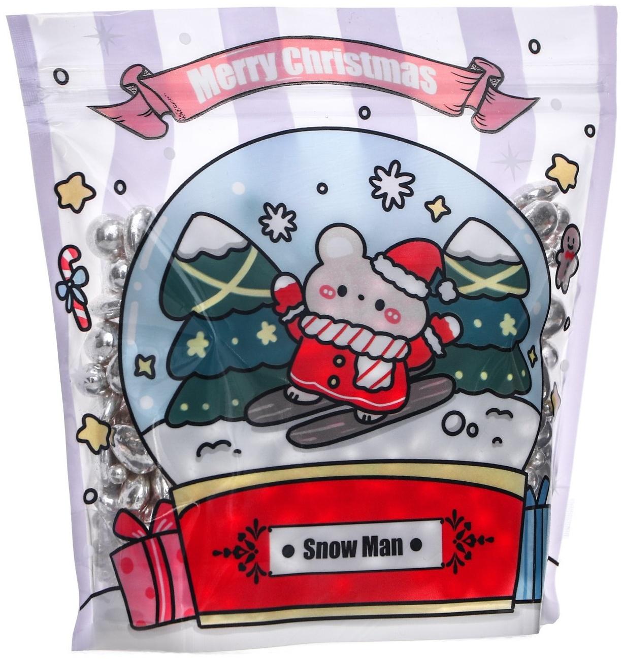 Пакет подарочный, с zip-lock застежкой 13.5 х 13.5 см