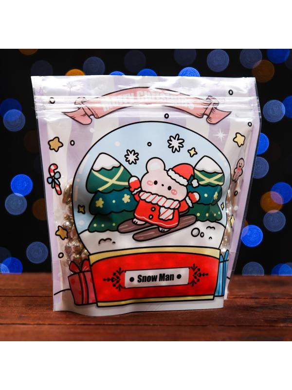 Пакет подарочный, с zip-lock застежкой 13.5 х 13.5 см