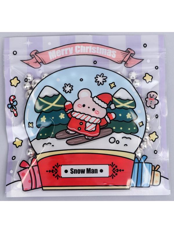 Пакет подарочный, с zip-lock застежкой 13.5 х 13.5 см