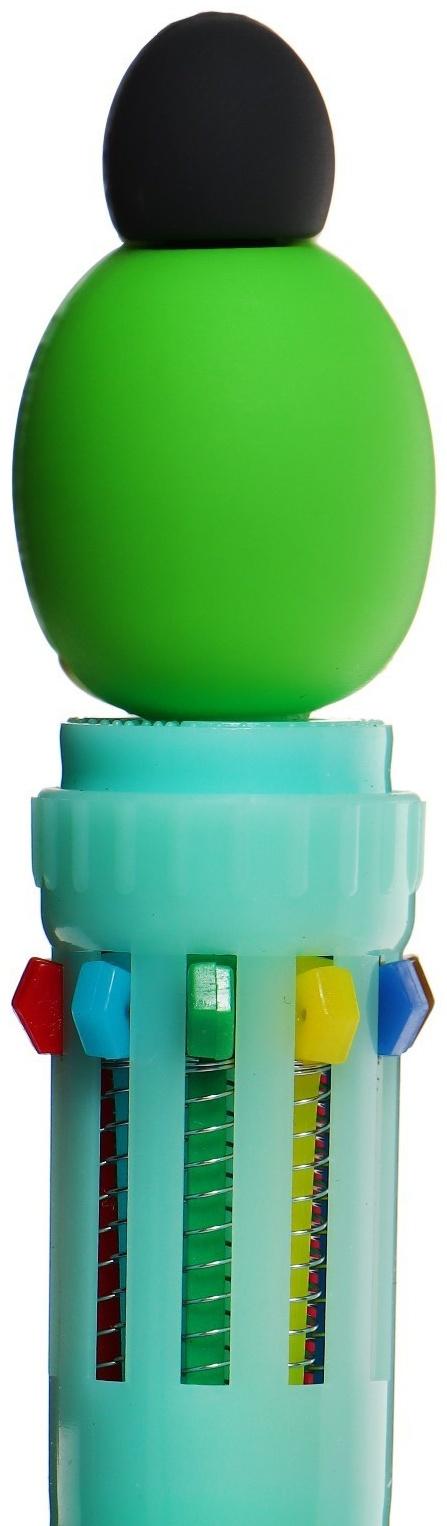 Ручка шариковая автоматическая, 10-ти цветная, Милашки МИКС