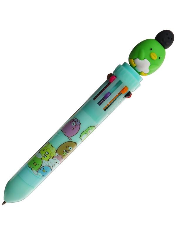 Ручка шариковая автоматическая, 10-ти цветная, Милашки МИКС