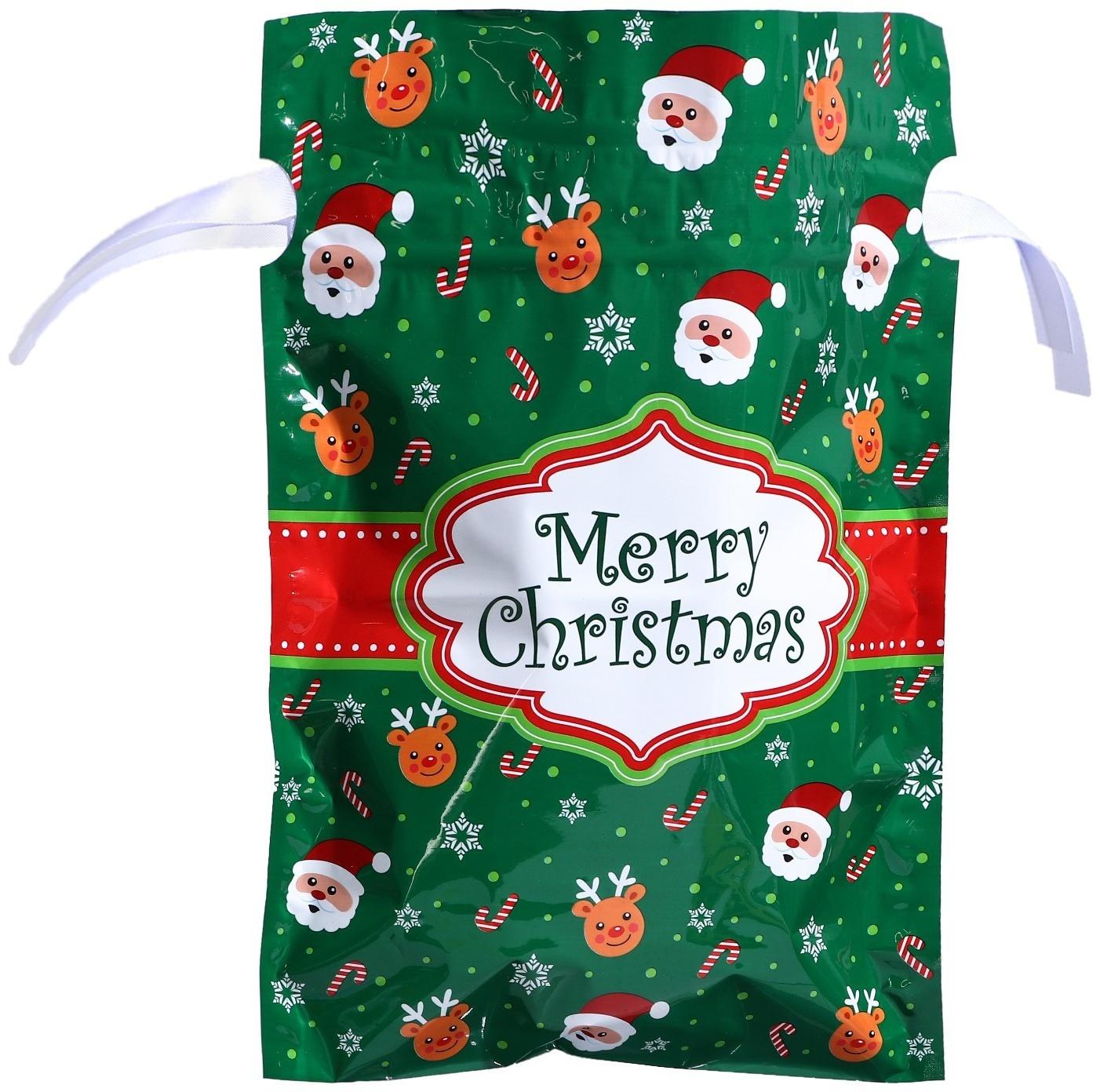 Пакет подарочный с завязками, 