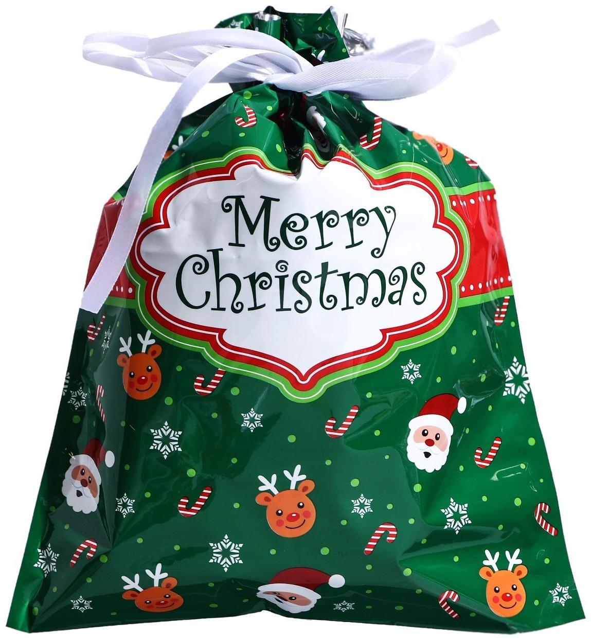 Пакет подарочный с завязками, 