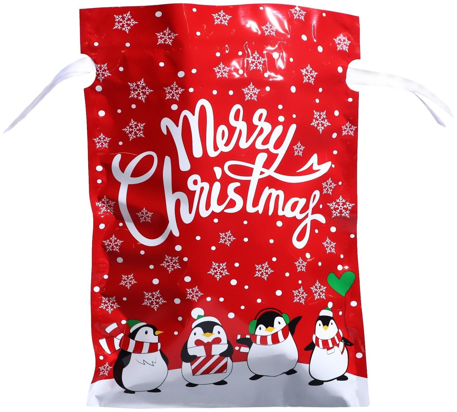 Пакет подарочный с завязками, 