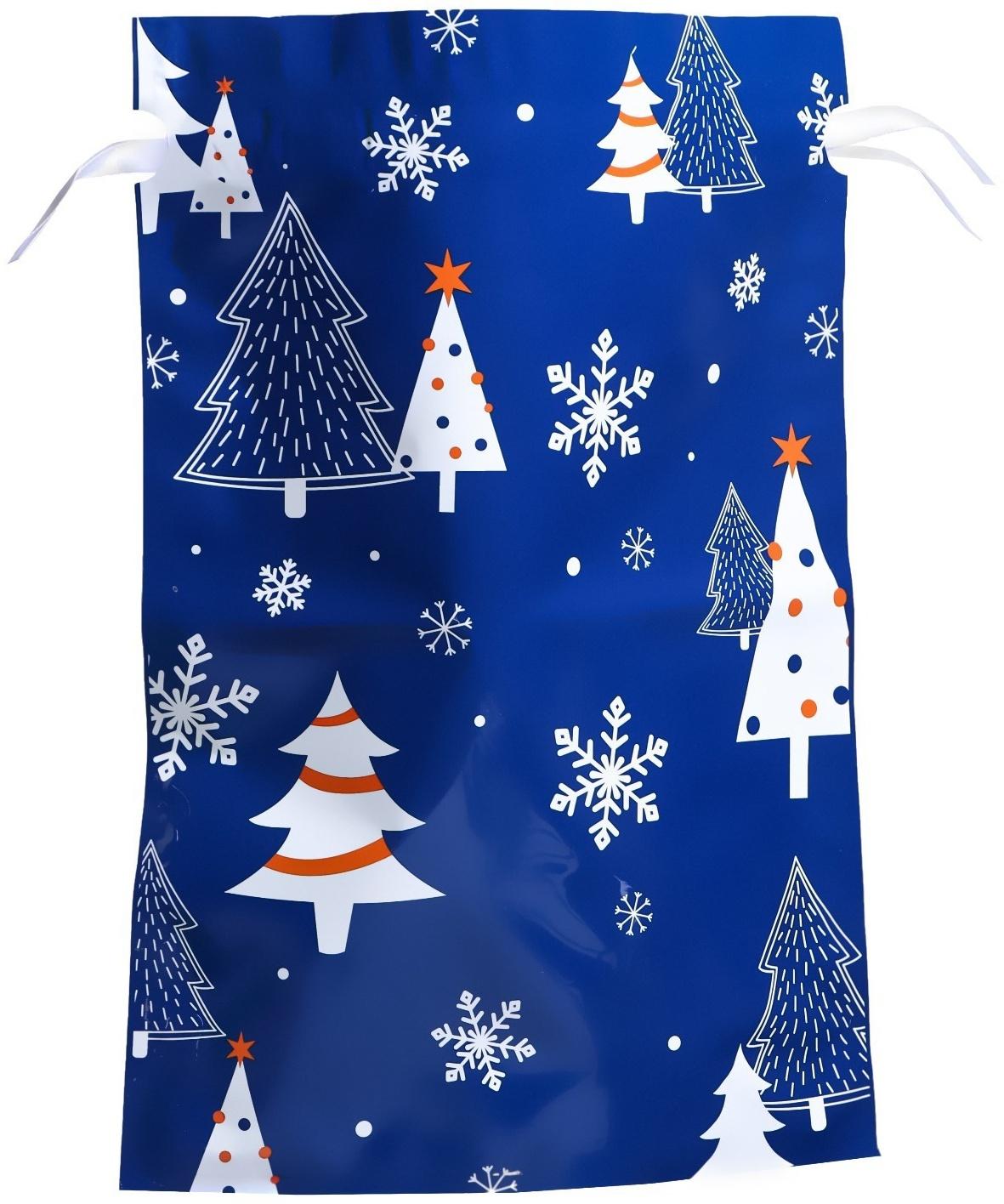 Пакет подарочный с завязками, 