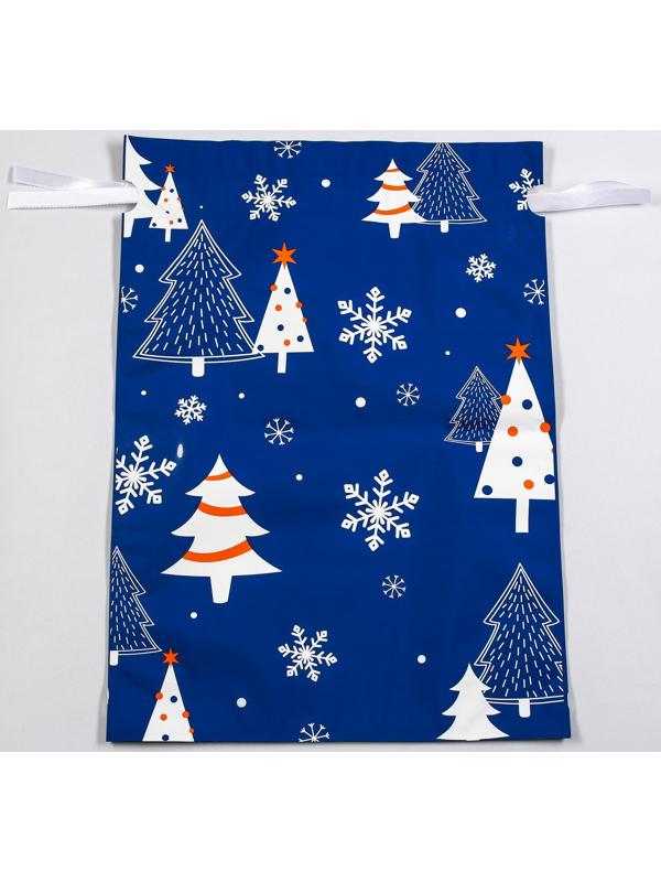 Пакет подарочный с завязками, 