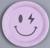 Тарелка бумажная «Смайл», в наборе 6 шт., цвет сиреневый