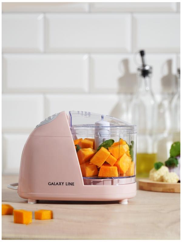 Измельчитель Galaxy GL 2366, пластик, 400 Вт, 0.35 л, розовый