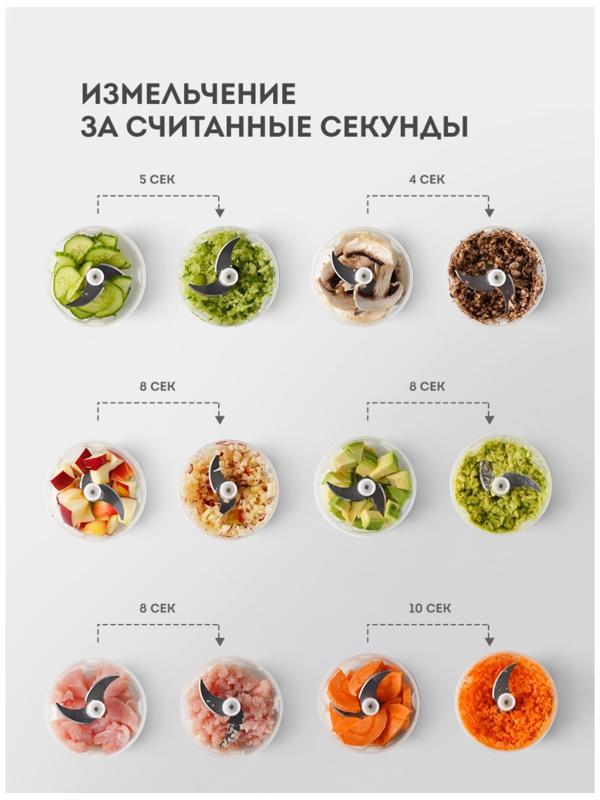 Измельчитель Galaxy GL 2366, пластик, 400 Вт, 0.35 л, розовый