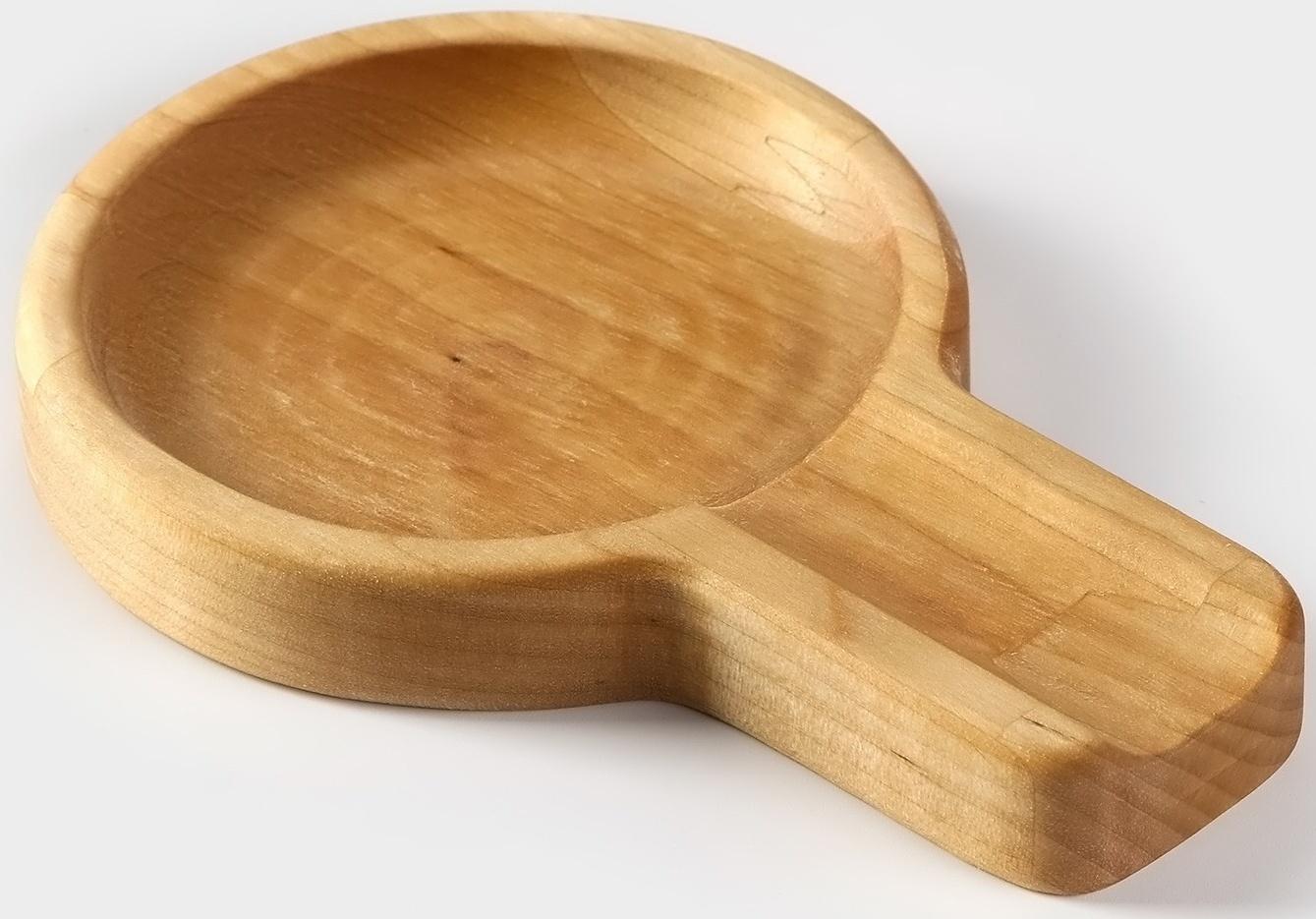 Подставка деревянная под ложку Adelica, 15×10×1,8 см, берёза