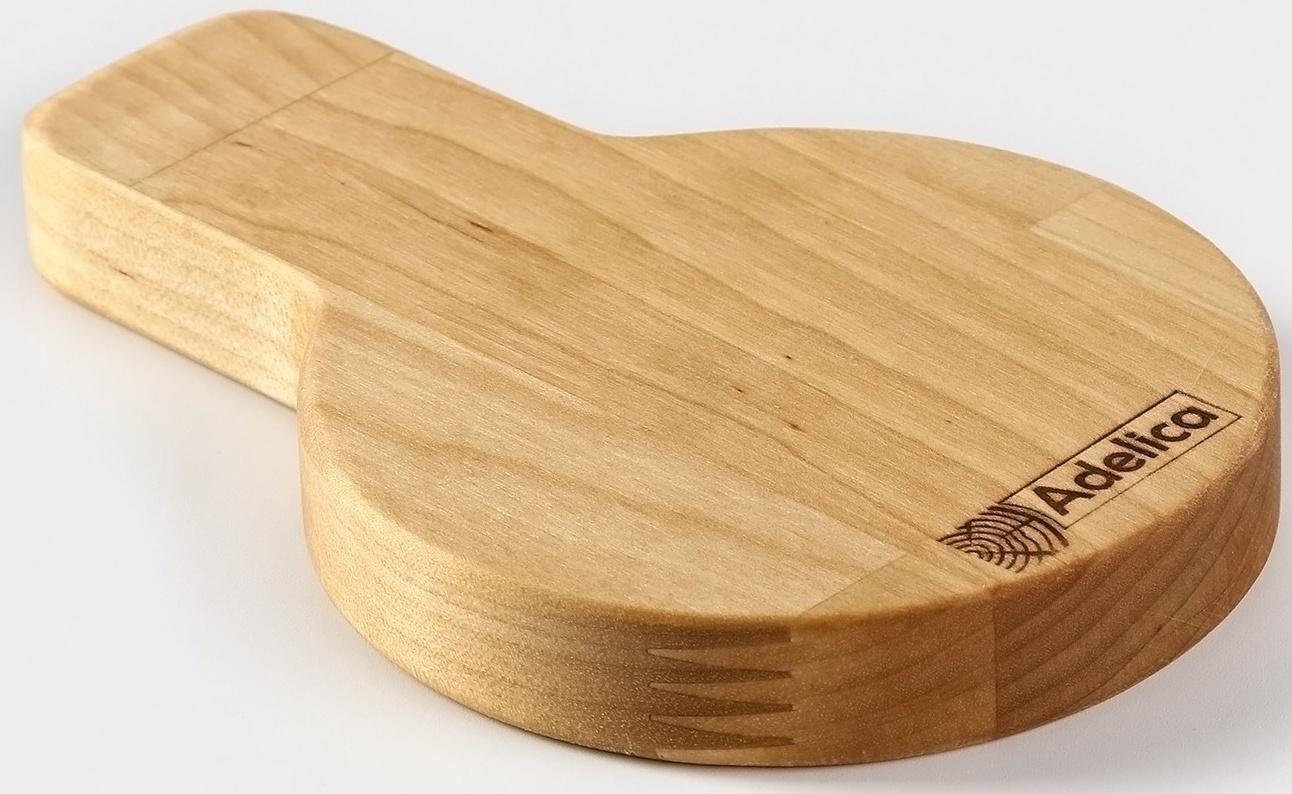 Подставка деревянная под ложку Adelica, 15×10×1,8 см, берёза