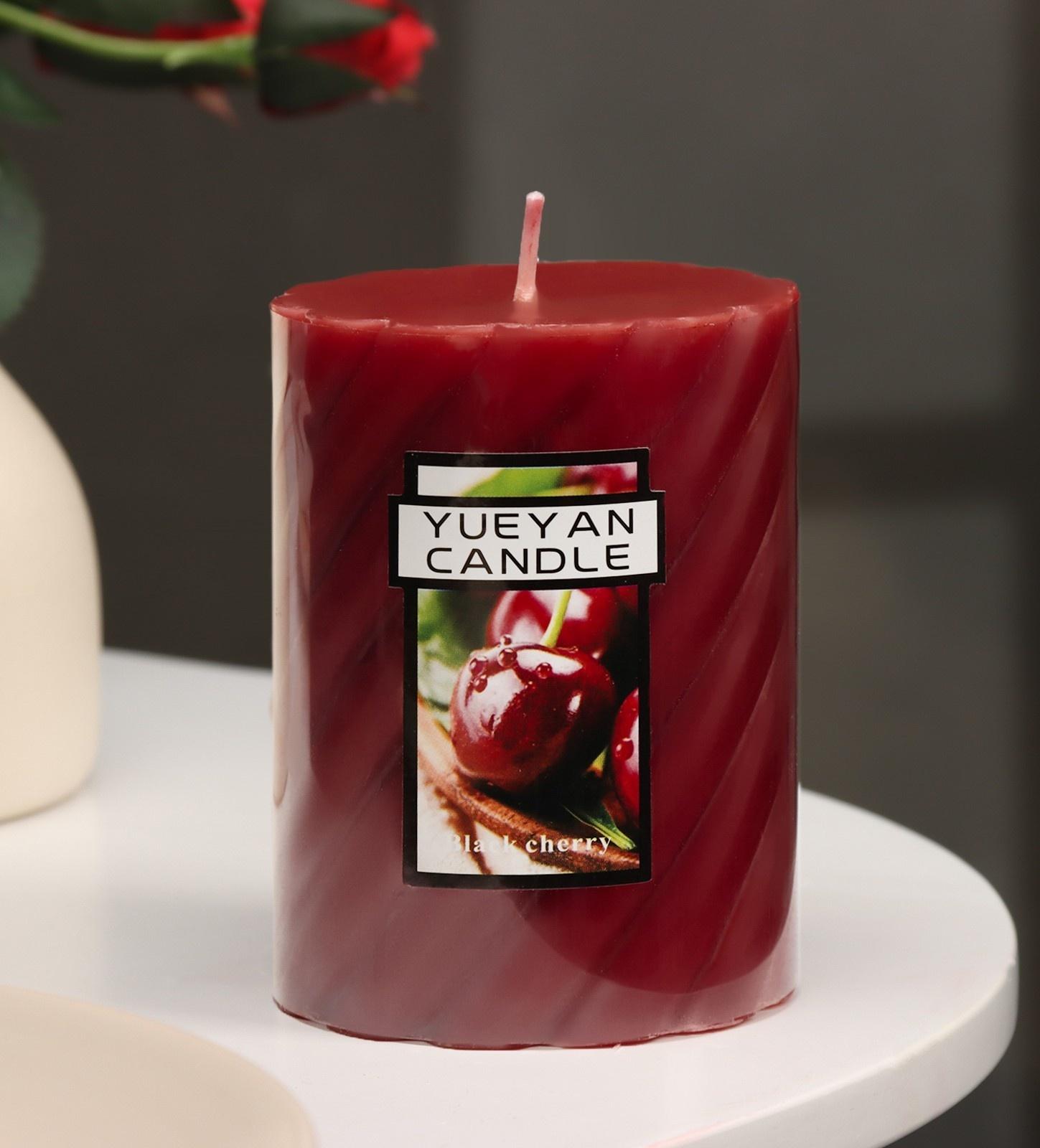 Свеча-цилиндр ароматическая витая 