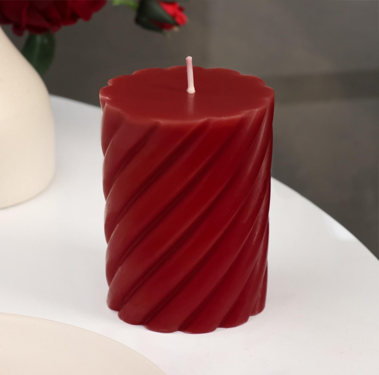 Свеча-цилиндр ароматическая витая 