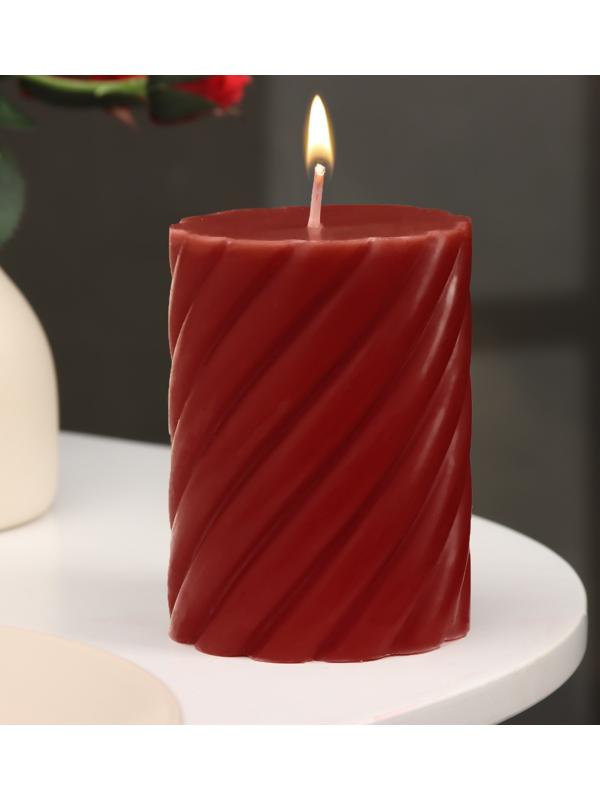 Свеча-цилиндр ароматическая витая 