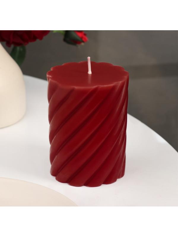 Свеча-цилиндр ароматическая витая 