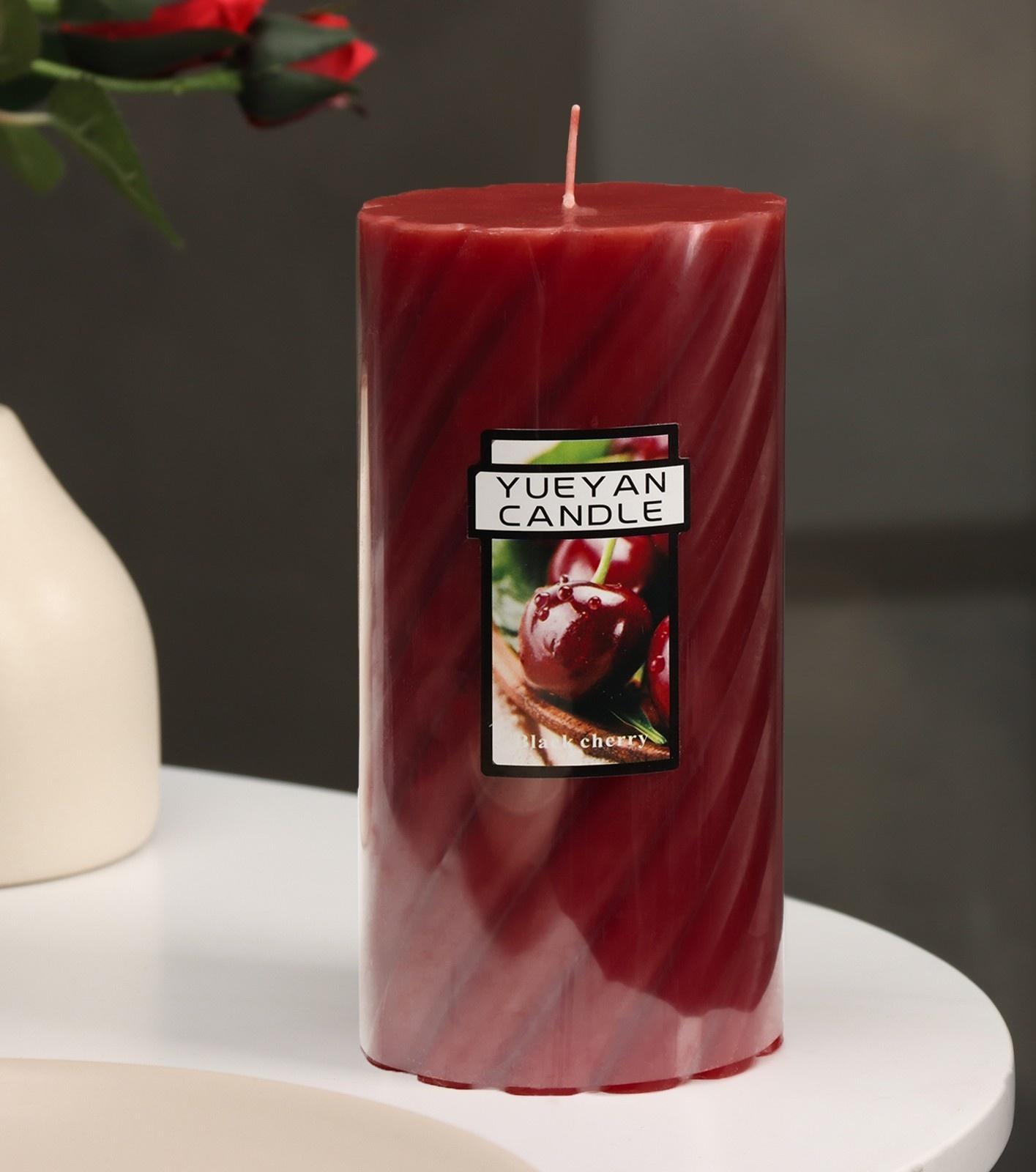 Свеча-цилиндр ароматическая витая 