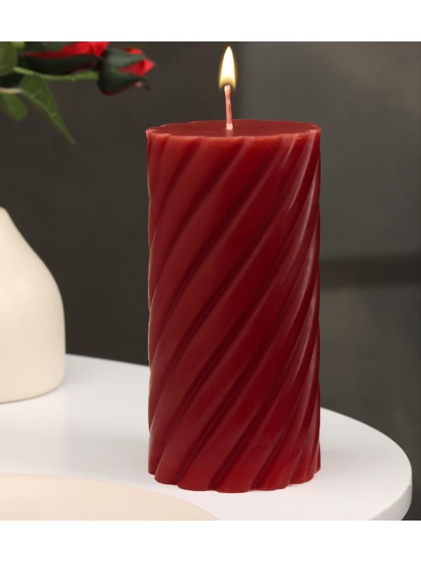 Свеча-цилиндр ароматическая витая 