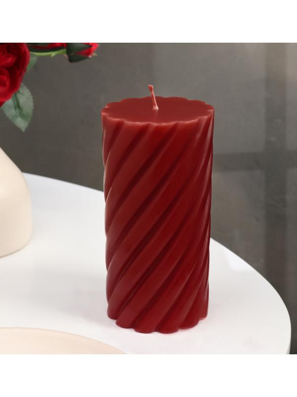 Свеча-цилиндр ароматическая витая 