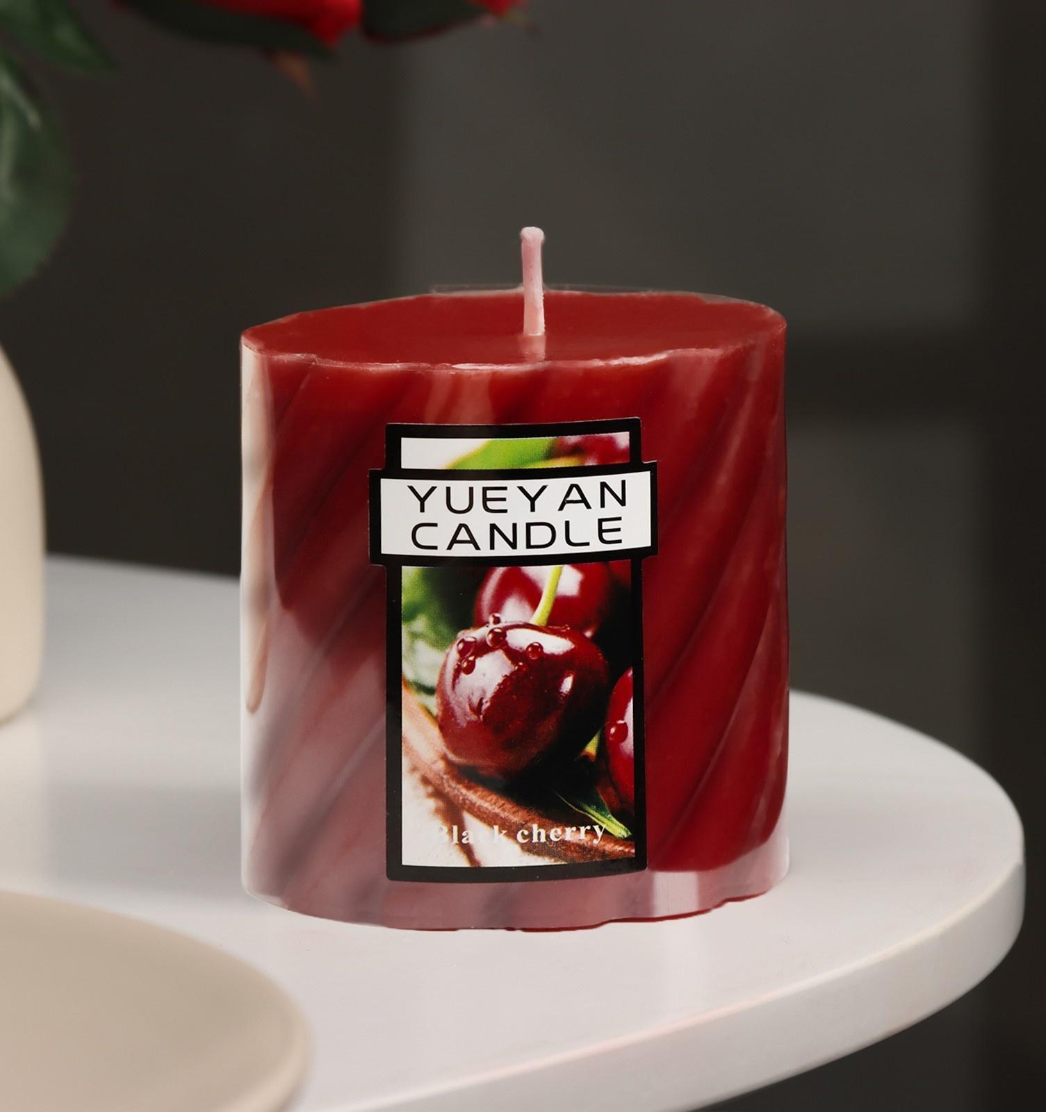 Свеча-цилиндр ароматическая витая 