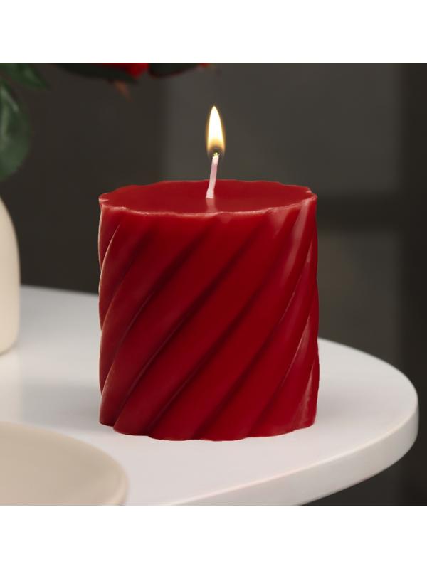 Свеча-цилиндр ароматическая витая 