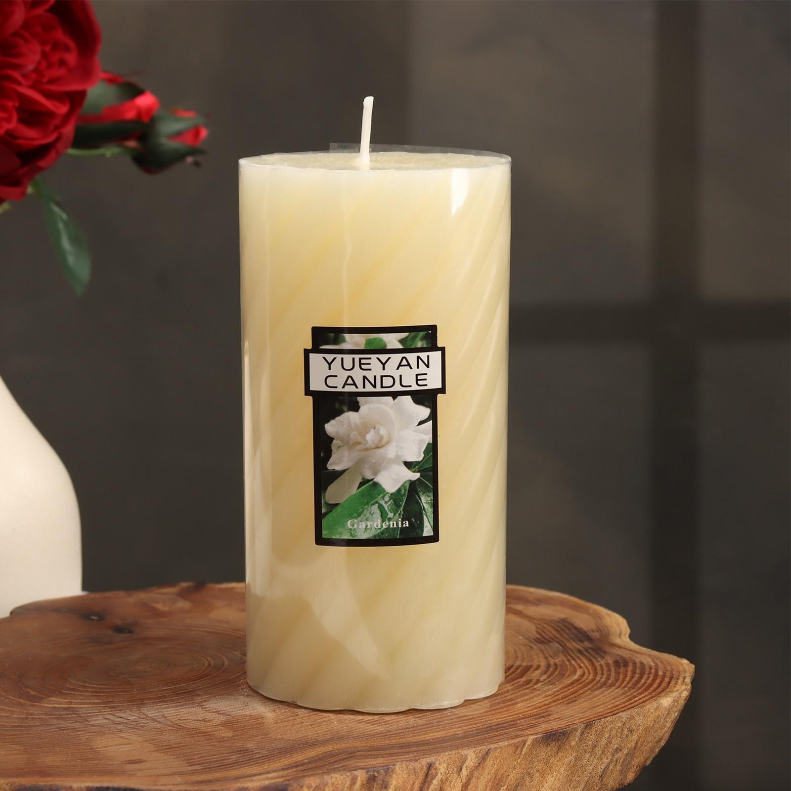 Свеча-цилиндр ароматическая витая 