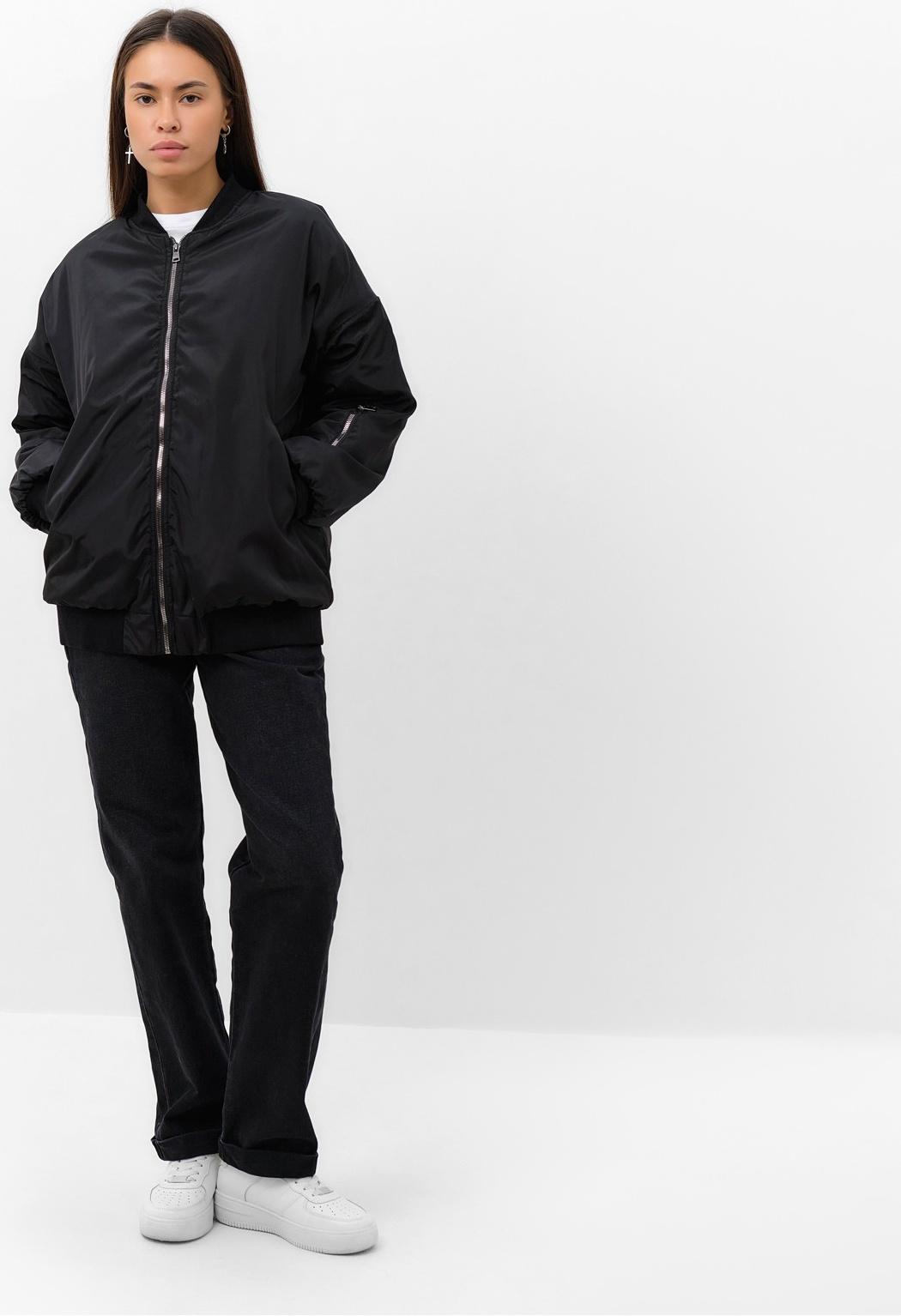 Куртка (бомбер) женский, черный, р. L (46-48)