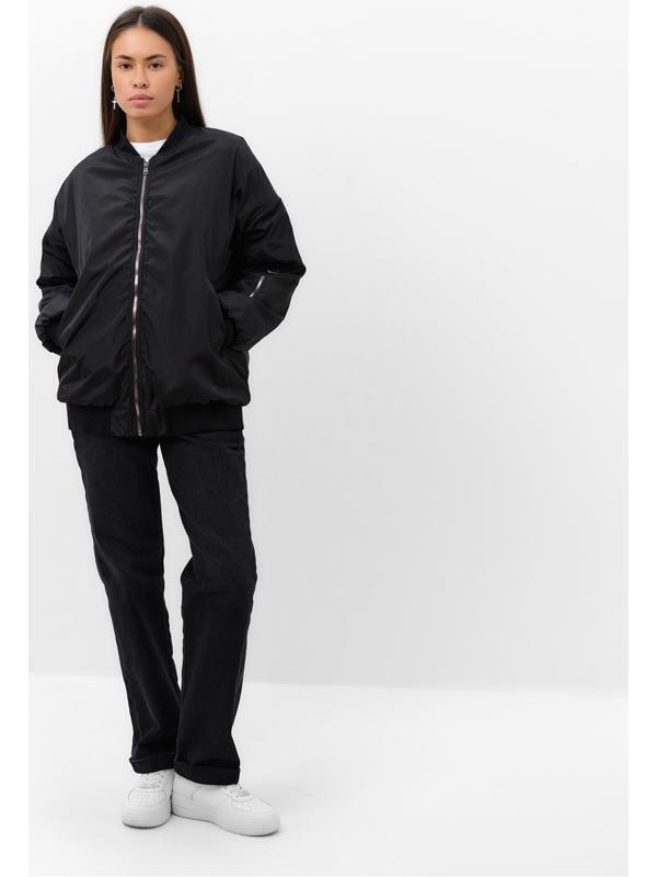 Куртка (бомбер) женский, черный, р. XL (48-50)