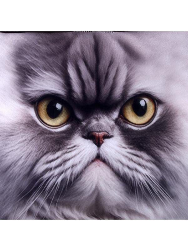 Антистресс кубы «кот», серый, угрюмый