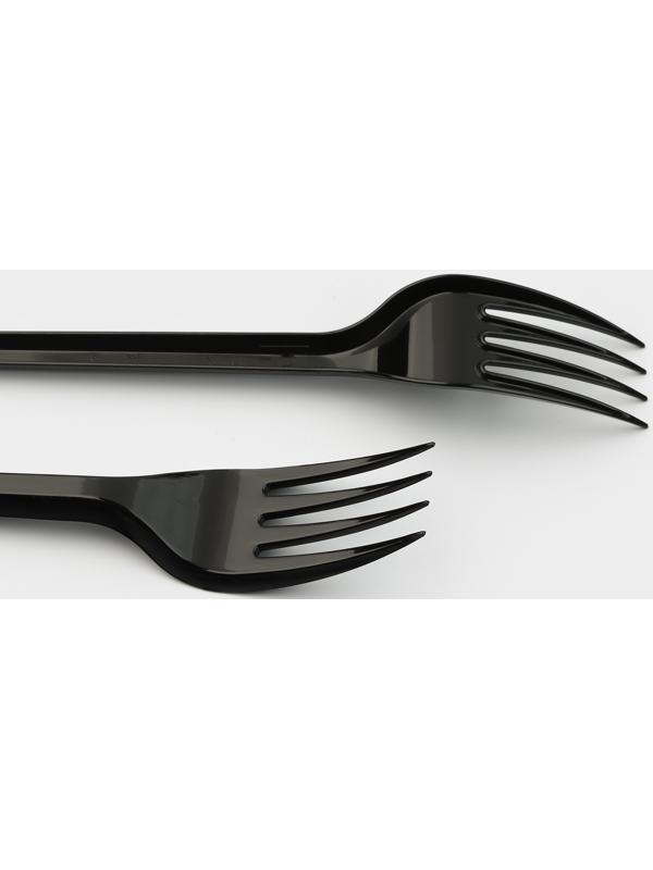 Вилка одноразовая чёрная «Стандарт» 15,5 см