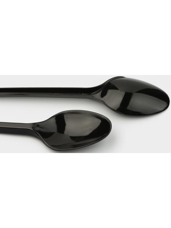 Ложка одноразовая чёрная «Стандарт», чайная, 12,5 см