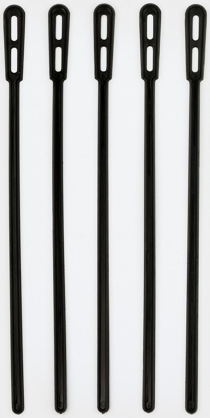 Размешиватель одноразовый чёрный,16 см